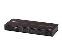 ATEN True 4K HDMI Switch 4 Port VS481C, HDMI 2.0(3D, Deep Color, 4K); HDCP 2.2 compliant | 4k x 2k @ 60 Hz (4:4:4) | bi-directional RS-232 serial port UK | #1 KVM Market Leader, black