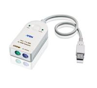 ATEN UC100KMA PS/2 cable 0.3 m 2x 6-p Mini-DIN USB A White