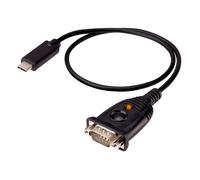 ATEN UC232C USB-C to RS-232 Serial Adapter, Anti-Electromagnetic Interference (Anti-EMI), USB compliant, OS Compatibility: Windows, Mac, and Linux, Data Transfer Rates Up To 921.6 Kbps, 45cm Cable