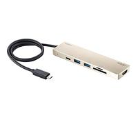 ATEN UH3239 USB-C Multiport Mini Docking Station with Power Passthrough