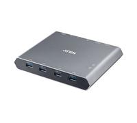 ATEN US3311 2-Port USB-C Display Port Dock Switch, 4K UHD Supported, Power Pass-