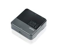 ATEN USB-C Thunderbolt 3 Dual-DisplayPort Mini Docking Station UH3231, up to 4K (1920 x 1080, 5 Gbps) compatible Windows®, OS X®, Android and iPad Pro, for workspace & travel, UK