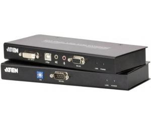 ATEN USB DVI Cat 5 KVM Extender CE600 (1024 x 768@60m) A/V transmission over one cat 5e cable