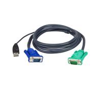 ATEN USB KVM Cable 5m 5 m VGA Black HDB-15 + USB A SPHD-15 Male