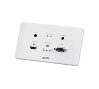 ATEN HDMI & VGA HDBaseT Transmitter with EU Wall Plate/PoH (4K@100m) (HDBaseT Class A) VE2812AEUT