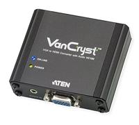 ATEN VGA to HDMI Converter with Audio VC180, up to 1080p, WUXGA, screen position settings, supports analog stereo audio input, support Windows and Mac, No software, UK, 1 KVM Market Leader