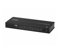 ATEN True 4K HDMI Switch 4 Port VS481C, HDMI 2.0(3D, Deep Color, 4K); HDCP 2.2 compliant | 4k x 2k @ 60 Hz (4:4:4) | bi-directional RS-232 serial port UK | #1 KVM Market Leader, black