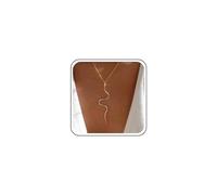 Atentuyi Punk Snake Necklace Gold Choker Long Snake Pendant Necklace Serpent Necklace Chain Goth Macabre Gothic Necklace Jewelry for Women Girls