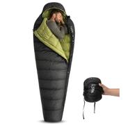 ATEPA 700FP Down Backpacking Sleeping Bag, Ultralight Lightweight, Black