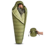 ATEPA 700FP Down Backpacking Sleeping Bag, Ultralight Lightweight, Green