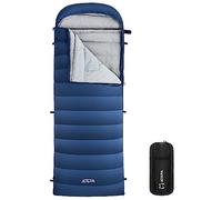ATEPA Down Sleeping Bag For Adults, 650FP Winter Sleeping Bags For Cold Weather -15°C,XL Lightweight,3 Season Wide Sleeping Bag for Backpacking,Camping, Hiking