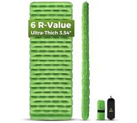 ATEPA ThermAir Backpacking Sleeping Pad, 6 R-Value Insulated Ultralight Inflatable Sleeping Pad Folding Camping Mattress with 7 Layers & Storage Bag for Camping Backpacking, Wide Long Size (72"x25")