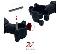 Atera 022632 Spacer for Strada rear carrier - aluminium, holding arm for 3rd bike, frame holder tube length 46.7 cm