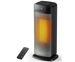 Ateroll 16 Inch Space Heater, 2000W PTC Electric Heater with Remote, 70° Oscillating, 4 Modes, Energy Efficient Fan Heater with ECO Mode, 24H Timer, Tip-Over & Overheating Protection for Home