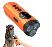 ATESON 3X Ultrasonic Dog Bark Deterrent, 50ft Long Range Anti Barking Device for Stubborn & Neighbor's Dog, Rechargeable Behavior Training Tool with Flashlight, Safe Humane for Indoor Outdoor Use