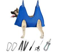 ATESON Pet Grooming Hammock for Medium/Large Dogs with Nail Clippers/Nail Trimmers/Grooming Scissors, Dog Grooming Harness for Nail Trimming, Pet Grooming Sling Helper