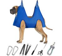 ATESON Pet Grooming Hammock for XXL Large Dogs with Nail Clippers/Nail Trimmers/Grooming Scissors, Dog Grooming Harness for Nail Trimming, Pet Grooming Sling Helper