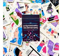 Atesswy Extraordinary Incantations Tarot & Oracle Deck 78 Mini Cards Portable 9x6 cm (3.54" x 2.36") Size Tarot-Inspired Deck with Instruction Card Ideal for Readings