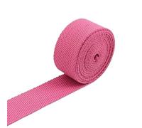 ATEUXOL Cotton Webbing Strap 3 Meters 20-38mm 2mm Cotton Webbing Tapes Backpack Belt Ribbon Polyester Band Straps Luggage Bias Binding DIY Accessories(1Pink,25mm)