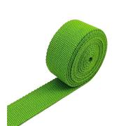 ATEUXOL Cotton Webbing Strap 3 Meters 20-38mm 2mm Cotton Webbing Tapes Backpack Belt Ribbon Polyester Band Straps Luggage Bias Binding DIY Accessories(13Green,25mm)