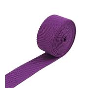 ATEUXOL Cotton Webbing Strap 3 Meters 20-38mm 2mm Cotton Webbing Tapes Backpack Belt Ribbon Polyester Band Straps Luggage Bias Binding DIY Accessories(12DarkPurple,38mm)