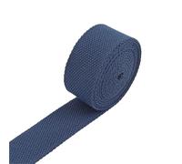 ATEUXOL Cotton Webbing Strap 3 Meters 20-38mm 2mm Cotton Webbing Tapes Backpack Belt Ribbon Polyester Band Straps Luggage Bias Binding DIY Accessories(18Blue,25mm)