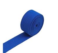 ATEUXOL Cotton Webbing Strap 3 Meters 20-38mm 2mm Cotton Webbing Tapes Backpack Belt Ribbon Polyester Band Straps Luggage Bias Binding DIY Accessories(16Blue,20mm)