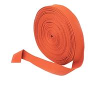 ATEUXOL Cotton Webbing Strap 5 Meters 20-50mm Cotton Webbings 1.5mm Thick High Tenacity Backpack Strap Webbing Label Ribbon Clothes Sewing Tape Bias Binding(Orange,38mm)