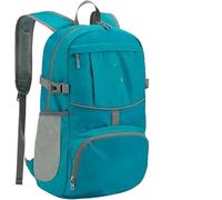 ATEUXOL Foldable Backpack Hiking Foldable Daypack Backpack: 25L Ultra Lightweight Packable Waterproof Outdoor Travel Day Pack for Woman Man(Lake blue)