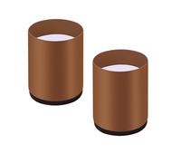 ATEUXOL Furniture Leg Risers 4PCS Carbon Steel Table Legs Furniture Lifter Furniture for Home Bedroom Sofa(Round 4x5cm Brown)