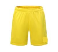 ATEUXOL Mens Gym Running Shorts Men's And Women's Shorts Badminton Quick Dry Wear Drawstring(Yellow,3XL)