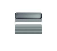 ATEUXOL Recessed Door Handles Closet Door, Cabinet, Drawer Invisible Handle Slotting Embedded Grooving Hidden Push Pull Shift Door(Gray 140mm)