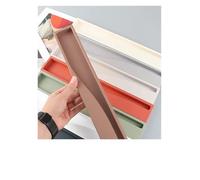 ATEUXOL Recessed Door Handles Wardrobe Embedded Handle Feel Cabinet Door Hidden Invisible Drawer(Coffee)