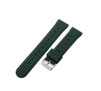 ATEUXOL Rubber Watch Strap 20MM 22MM Rubber Waffle Watch Band for Soft Strap Waterproof Replacement Universal Watchbands(Green,22mm)