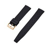 ATEUXOL Rubber Watch Strap Tropical FKM Rubber Watch Strap 18mm 20mm 22mm 24mm for Bands Diving Waterproof Bracelet Straps with Clasp