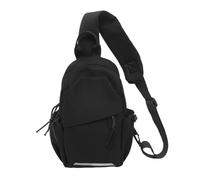 ATEUXOL Sling Bag Trendy Sling Backpack, Letter Graphic Crossbody Bag, Simple Chest For Outdoor Sport Travel Men's and Women's Bags(Black)