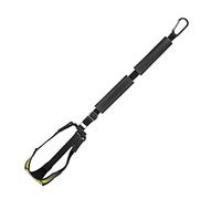 ATEUXOL Volleyball Aid Practice Trainer Volleyball Spike Trainer Training Aid Adjustable Practice with Carabiner for Arm Swing Mechanics(Black)