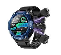 ATEVIX Smart Watch with Earbuds for Men, 1.52 Inch Round Fitness Watch T96, 2 in 1 Bluetooth Watch with Step,Calories, Sports Smart Watch Long Time Standby for iOS & Android