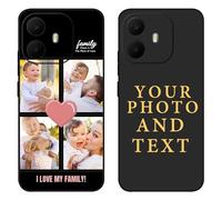 ATFDiY Custom Case Compatible with TCL K70 4G/K70 Power 4G, Personalized Photo Picture Text Design Slim Shockproof Protective TPU Phone Cover, DIY Gift