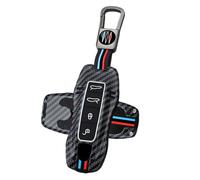 ATFIGII Key Case Compatible with Porsche 992 911 for Panamera Taycan for Cayenne 2019-2025 Car Key Case Metal Silicone Housing Protection Key Fob 4 Buttons C Grey