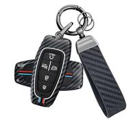 ATFIGII Key Fob Cover Compatible with Hyundai Ioniq 5 Santa Fe Tucson 2022 2023 2024 Case Holder Shell Metal Protector 5 Buttons B Gray