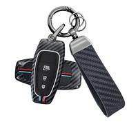 ATFIGII Key Fob Cover Compatible with Hyundai Ioniq 5 Santa Fe Tucson 2022 2023 2024 Case Holder Shell Metal Protector 3 Buttons B Gray