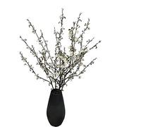 ATFL Artificial Plum Blossom Flowers,6 Pcs Faux Branches for Vase,Artificial Cherry Blossom Branches for Table Accessories Party Beach Theme Office Home Decor (White)…