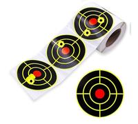 ATFLBOX 200 Pcs Splatter Targets for Shooting,3 Inch Reactive Adhesive Shooting Stickers,Fluorescent Yellow Impact Targets for Rifles, Pistols, Airsoft & BB Guns