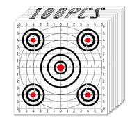 ATFLBOX Pack of 100 Shooting Target Papers for The Range, 30.5 x 30.5 cm Paper Target for BB Gun, Airsoft, Airgun Backyard Shooting Practice