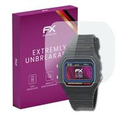 atFoliX Plastic Glass Protective Film compatible with Casio W-59-1VQES, 9H Hybrid-Glass FX Screen Protector