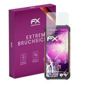 atFoliX Plastic Glass Protective Film compatible with Cubot KingKong ES, 9H Hybrid-Glass FX Screen Protector