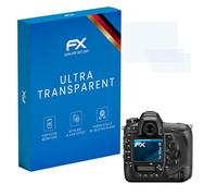 atFoliX Screen Protection Film compatible with Nikon D6 Screen Protector, ultra-clear FX Protective Film (Set of 3)