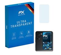 atFoliX Screen Protection Film compatible with Oppo Find N2 Flip Backcover Screen Protector, ultra-clear FX Protective Film (3X)