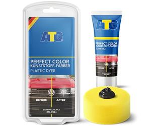 ATG® Back to Black Trim Restorer & Plastic Dye - Car Trim & Bumper Restorer for Faded Plastic - Black Plastic Dye for Cars, Dash & Trim - 70 g
